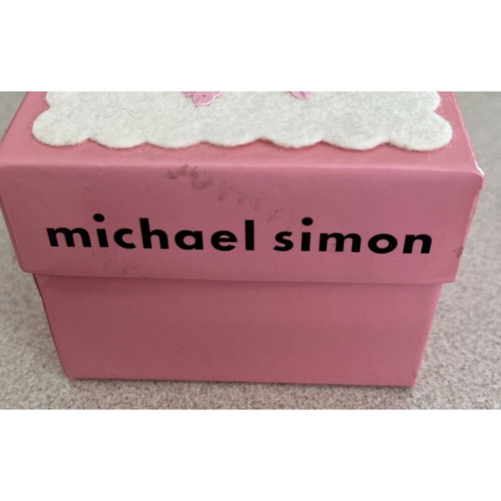 Michael Simon Breast Cancer Awareness Cardigan Sweater Ornament In Box - Picture 12 of 12